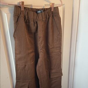 Zara Chocolate Brown Relaxed Trousers